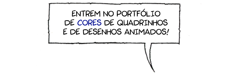 link para portfolio de cores de quadrinos e desenhos animados